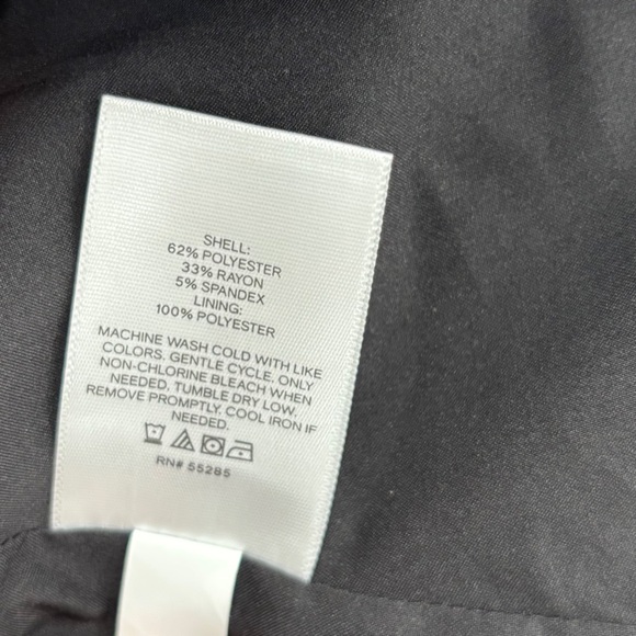 Express Black Stylist Peak Lapel Double Breasted Cropped Blazer - Picture 9 of 9